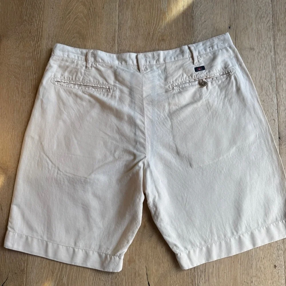 Faherty Mens Linen Blend shorts sz36 mint cond price firm!